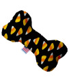 Mirage Pet Product Candy Corn 8 Inch Canvas Bone Dog Toy