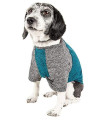 Pet Life Active Hybreed 4-Way Stretch Two-Toned Performance Dog T-Shirt, Small, Teal