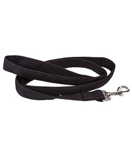 Pet Life Aero Mesh Dual Sided Comfortable and Breathable Adjustable Mesh Dog Leash, One Size, Black