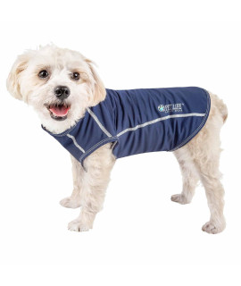 Pet Life ? Active 'Racerbark' Fitness and Yoga Dog T-Shirt Tank Top - Performance Pet T-Shirt with 4-Way-Stretch and Quick-Dry Technology - Summer Dog Clothes with Added Reflective Safety