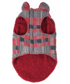 Pet Life ? 'Scotty' Tartan Classical Plaid Dog Coat - Insulated Plaid Dog Jacket with Reversible Sherpa Lining - Winter Dog Clothes for Small Medium Large Dogs