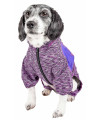 Pet Life ? Active Downward Dog Hoodie and Flexible Full Body Dog T-Shirt - Lightweight Dog Fitness Tracksuit and Yoga Dog Clothes Featuring 4-Way Stretch, Reflective and Quick-Dry Technology