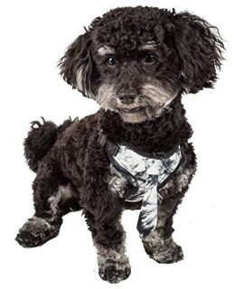 Pet Life Bonatied Mesh Reversible and Breathable Adjustable Dog Harness W/Designer Neck Tie, Small, Camo