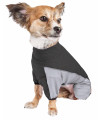 Pet Life ? Active 'Chase Pacer' Mediumweight Breathable Full Body Dog Tracksuit - Performance Fitness and Yoga Dog Clothes Featuring 4-Way-Stretch and Quick-Dry Technology with Reflective Dog Collar