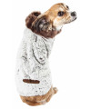 Pet Life ? Luxe 'Purrlage' Pelage Mink Fur Dog Coat - Dog Jacket with Hook-and-Loop Belly enclosures - Winter Dog Coats for Small Medium Large Dog Clothes