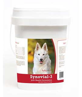 Healthy Breeds Synovial 3 Dog Hip & Joint Support Soft Chews for German Shepherd, White - OVER 200 BREEDS - Glucosamine MSM Omega & Vitamins Supplement - Cartilage Care - 240 Ct