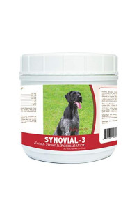 Healthy Breeds Synovial-3 Dog Hip & Joint Support Soft Chews for German Wirehaired Pointer - OVER 200 BREEDS - Glucosamine MSM Omega & Vitamins Supplement - Cartilage Care - 120 Ct