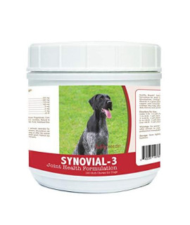 Healthy Breeds Synovial-3 Dog Hip & Joint Support Soft Chews for German Wirehaired Pointer - OVER 200 BREEDS - Glucosamine MSM Omega & Vitamins Supplement - Cartilage Care - 120 Ct