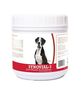 Healthy Breeds Synovial-3 Dog Hip & Joint Support Soft Chews for Great Dane, Black - OVER 200 BREEDS - Glucosamine MSM Omega & Vitamins Supplement - Cartilage Care - 120 Ct