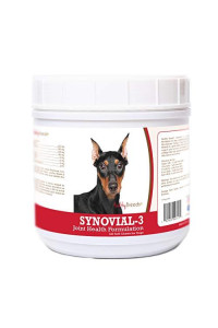 Healthy Breeds Synovial-3 Dog Hip & Joint Support Soft Chews for German Pinscher - OVER 200 BREEDS - Glucosamine MSM Omega & Vitamins Supplement - Cartilage Care - 120 Ct