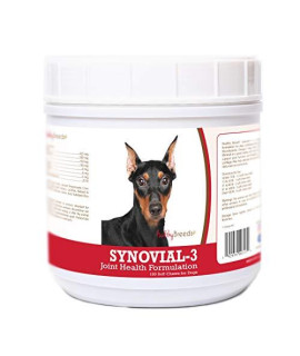Healthy Breeds Synovial-3 Dog Hip & Joint Support Soft Chews for German Pinscher - OVER 200 BREEDS - Glucosamine MSM Omega & Vitamins Supplement - Cartilage Care - 120 Ct