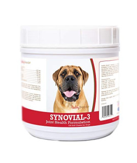 Healthy Breeds Synovial-3 Dog Hip & Joint Support Soft Chews for Boerboel - OVER 200 BREEDS - Glucosamine MSM Omega & Vitamins Supplement - Cartilage Care - 120 Ct