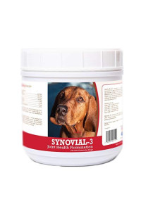 Healthy Breeds Synovial-3 Dog Hip & Joint Support Soft Chews for Redbone Coonhound - OVER 200 BREEDS - Glucosamine MSM Omega & Vitamins Supplement - Cartilage Care - 120 Ct