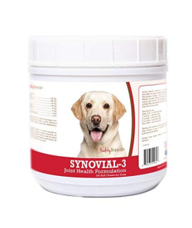Healthy Breeds Synovial-3 Dog Hip & Joint Support Soft Chews for Labrador Retriever, White - OVER 200 BREEDS - Glucosamine MSM Omega & Vitamins Supplement - Cartilage Care - 120 Ct
