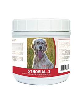 Healthy Breeds Synovial-3 Dog Hip & Joint Support Soft Chews for English Setter - OVER 200 BREEDS - Glucosamine MSM Omega & Vitamins Supplement - Cartilage Care - 120 Ct