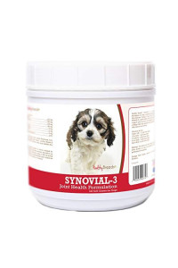 Healthy Breeds Synovial-3 Dog Hip & Joint Support Soft Chews for Cavachon - OVER 200 BREEDS - Glucosamine MSM Omega & Vitamins Supplement - Cartilage Care - 120 Ct