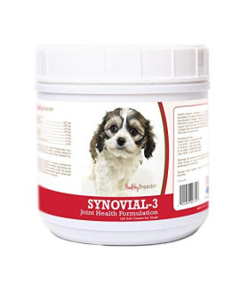 Healthy Breeds Synovial-3 Dog Hip & Joint Support Soft Chews for Cavachon - OVER 200 BREEDS - Glucosamine MSM Omega & Vitamins Supplement - Cartilage Care - 120 Ct