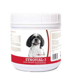 Healthy Breeds Synovial-3 Dog Hip & Joint Support Soft Chews for Shih-Poo - OVER 200 BREEDS - Glucosamine MSM Omega & Vitamins Supplement - Cartilage Care - 120 Ct
