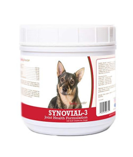 Healthy Breeds Synovial-3 Dog Hip & Joint Support Soft Chews for Swedish Vallhund - OVER 200 BREEDS - Glucosamine MSM Omega & Vitamins Supplement - Cartilage Care - 120 Ct