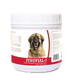 Healthy Breeds Synovial-3 Dog Hip & Joint Support Soft Chews for Leonberger - OVER 200 BREEDS - Glucosamine MSM Omega & Vitamins Supplement - Cartilage Care - 120 Ct