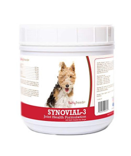 Healthy Breeds Synovial-3 Dog Hip & Joint Support Soft Chews for Wire Fox Terrier - OVER 200 BREEDS - Glucosamine MSM Omega & Vitamins Supplement - Cartilage Care - 120 Ct