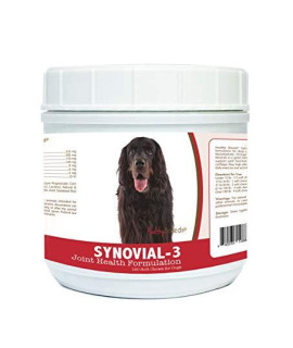 Healthy Breeds Synovial-3 Dog Hip & Joint Support Soft Chews for Gordon Setter - OVER 200 BREEDS - Glucosamine MSM Omega & Vitamins Supplement - Cartilage Care - 120 Ct