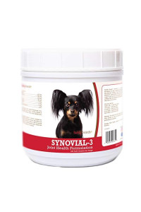 Healthy Breeds Synovial-3 Dog Hip & Joint Support Soft Chews for Russian Toy Terrier - OVER 200 BREEDS - Glucosamine MSM Omega & Vitamins Supplement - Cartilage Care - 120 Ct