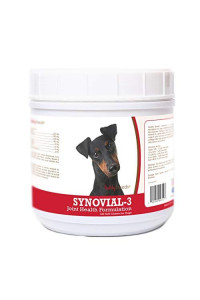 Healthy Breeds Synovial-3 Dog Hip & Joint Support Soft Chews for Manchester Terrier - OVER 200 BREEDS - Glucosamine MSM Omega & Vitamins Supplement - Cartilage Care - 120 Ct