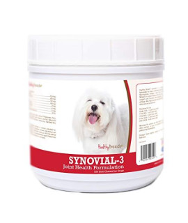 Healthy Breeds Synovial-3 Dog Hip & Joint Support Soft Chews for Coton de Tulear - OVER 200 BREEDS - Glucosamine MSM Omega & Vitamins Supplement - Cartilage Care - 120 Ct