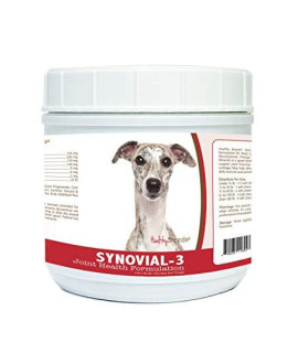 Healthy Breeds Synovial-3 Dog Hip & Joint Support Soft Chews for Whippet - OVER 200 BREEDS - Glucosamine MSM Omega & Vitamins Supplement - Cartilage Care - 120 Ct