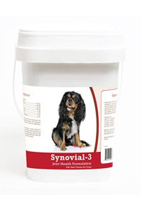 Healthy Breeds Synovial 3 Dog Hip & Joint Support Soft Chews for Cavalier King Charles Spaniel - OVER 200 BREEDS - Glucosamine MSM Omega & Vitamins Supplement - Cartilage Care - 240 Ct