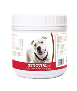 Healthy Breeds Synovial-3 Dog Hip & Joint Support Soft Chews for Pit Bull, White - OVER 200 BREEDS - Glucosamine MSM Omega & Vitamins Supplement - Cartilage Care - 120 Ct