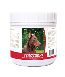 Healthy Breeds Synovial-3 Dog Hip & Joint Support Soft Chews for Doberman Pinscher, Brown - OVER 200 BREEDS - Glucosamine MSM Omega & Vitamins Supplement - Cartilage Care - 120 Ct