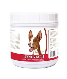 Healthy Breeds Synovial-3 Dog Hip & Joint Support Soft Chews for Ibizan Hound - OVER 200 BREEDS - Glucosamine MSM Omega & Vitamins Supplement - Cartilage Care - 120 Ct