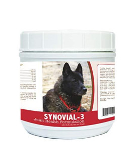 Healthy Breeds Synovial-3 Dog Hip & Joint Support Soft Chews for Norwegian Elkhound - OVER 200 BREEDS - Glucosamine MSM Omega & Vitamins Supplement - Cartilage Care - 120 Ct