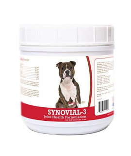 Healthy Breeds Synovial-3 Dog Hip & Joint Support Soft Chews for Staffordshire Bull Terrier - OVER 200 BREEDS - Glucosamine MSM Omega & Vitamins Supplement - Cartilage Care - 120 Ct