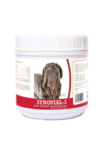 Healthy Breeds Synovial-3 Dog Hip & Joint Support Soft Chews for Neapolitan Mastiff - OVER 200 BREEDS - Glucosamine MSM Omega & Vitamins Supplement - Cartilage Care - 120 Ct