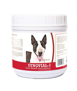 Healthy Breeds Synovial-3 Dog Hip & Joint Support Soft Chews for Miniature Bull Terrier - OVER 200 BREEDS - Glucosamine MSM Omega & Vitamins Supplement - Cartilage Care - 120 Ct