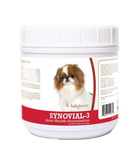 Healthy Breeds Synovial-3 Dog Hip & Joint Support Soft Chews for Japanese Chin - OVER 200 BREEDS - Glucosamine MSM Omega & Vitamins Supplement - Cartilage Care - 120 Ct