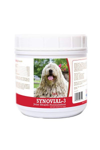 Healthy Breeds Synovial-3 Dog Hip & Joint Support Soft Chews for Komondorok - OVER 200 BREEDS - Glucosamine MSM Omega & Vitamins Supplement - Cartilage Care - 120 Ct