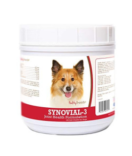 Healthy Breeds Synovial-3 Dog Hip & Joint Support Soft Chews for Icelandic Sheepdog - OVER 200 BREEDS - Glucosamine MSM Omega & Vitamins Supplement - Cartilage Care - 120 Ct