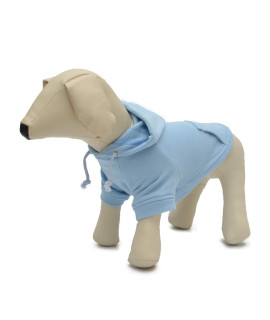 Lovelonglong Pet Clothing Clothes Dog Coat Hoodies Winter Autumn Sweatshirt For Small Middle Large Size Dogs 11 Colors 100% Cotton 2018 New (L, Sky-Blue)