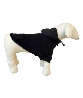 Lovelonglong Pet Clothing Clothes Dog Coat Hoodies Winter Autumn Sweatshirt For Small Middle Large Size Dogs 11 Colors 100% Cotton 2018 New (Xs, Black)