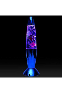Bubble Lamp 14" Fish Lamp Aquarium Color Changing Mood Light Perfect Night Light Desktop Art Decor or Electric Lava Lamp for Kids (Blue)