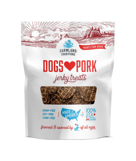 Farmland Traditions New Filler Free Dogs Love Pork Premium Jerky Treats for Dogs (40 oz)
