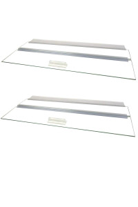 Glass Canopy for Aquariums with Center Braces, (Tank with Center Brace, 48" L x 24" W)
