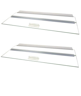 Glass Canopy for Aquariums with Center Braces, (Tank with Center Brace, 48" L x 24" W)