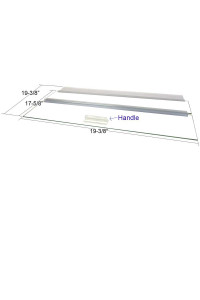 Glass Canopy for Aquariums with and Without Center Braces, 10 Gallon to 200 Gallon Aquariums (Tank Without Center Brace, 20 L x 20 W)