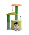 Cute Cat Tree 36 Inches Pink Flower Cat Tower with Scratching Post for Large Cats,Plush Perches,Cozy Platforms,Small Cat Tree,Large Condo and Best Cat Furniture for Indoor Cats