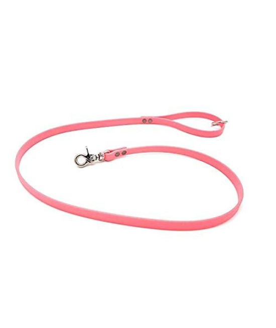 Furbaby Products Biothane Dog Training Leash Waterproof Corrosion Resistant for Pet|Cats|Puppy Medium Extra Large Dogs with Nickel Plated Swivel (3ft, Pink)